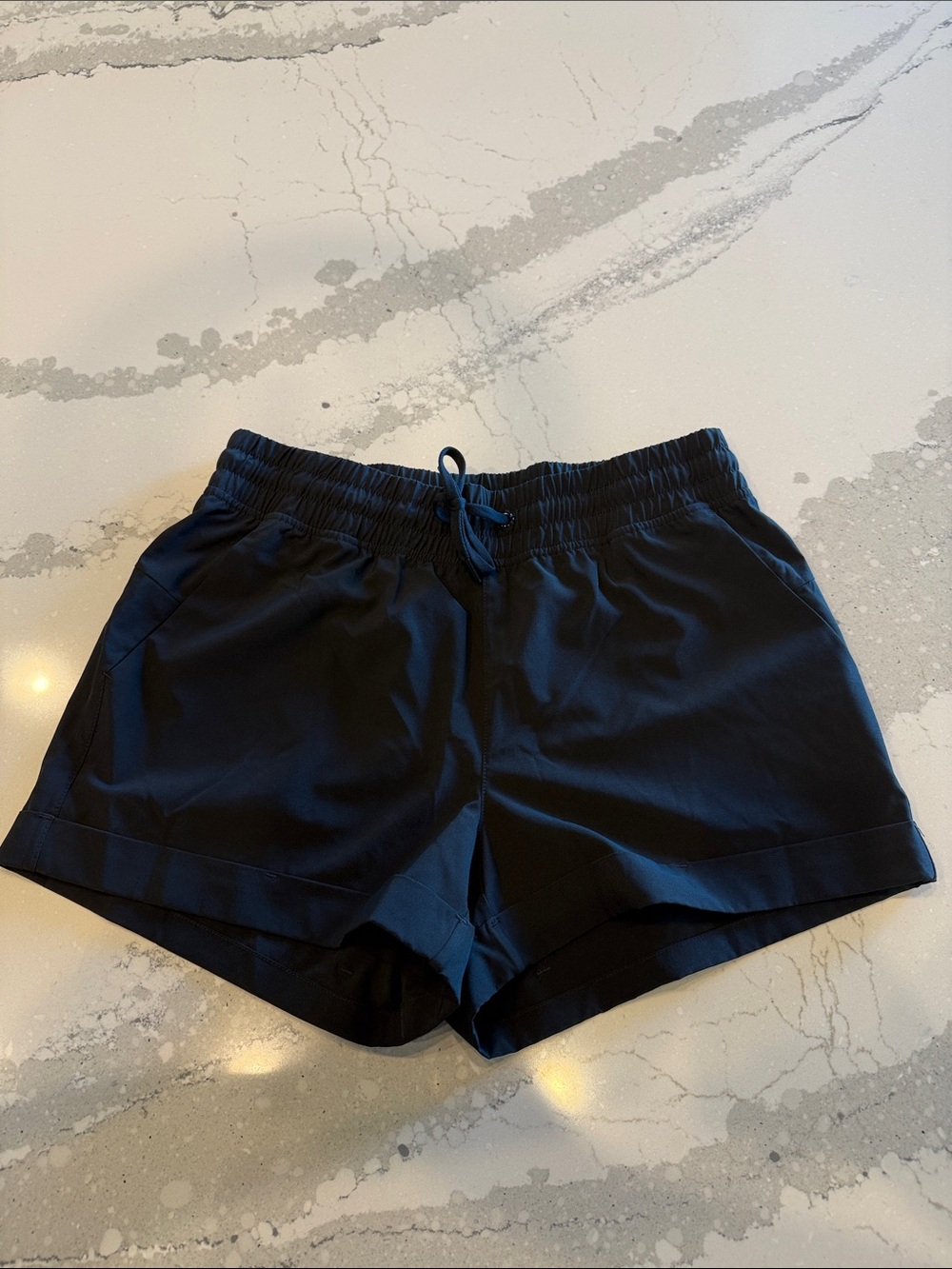 90 Degree By Reflex Black Athletic Drawstring Shorts